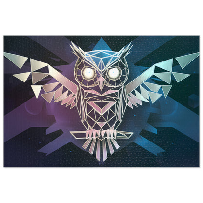 Geometric Owl of the Night - Jigsaw Puzzle (30, 110, 252, 500,1000-Piece)