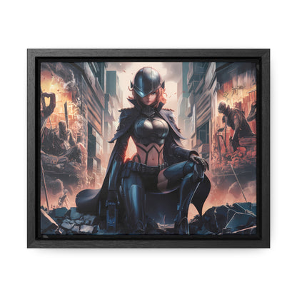 "Shadow of the Resistance" - Gallery Canvas Wraps, Horizontal Frame