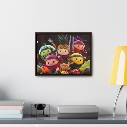 Fruit Ninja Warriors - Gallery Canvas Wraps, Horizontal Frame
