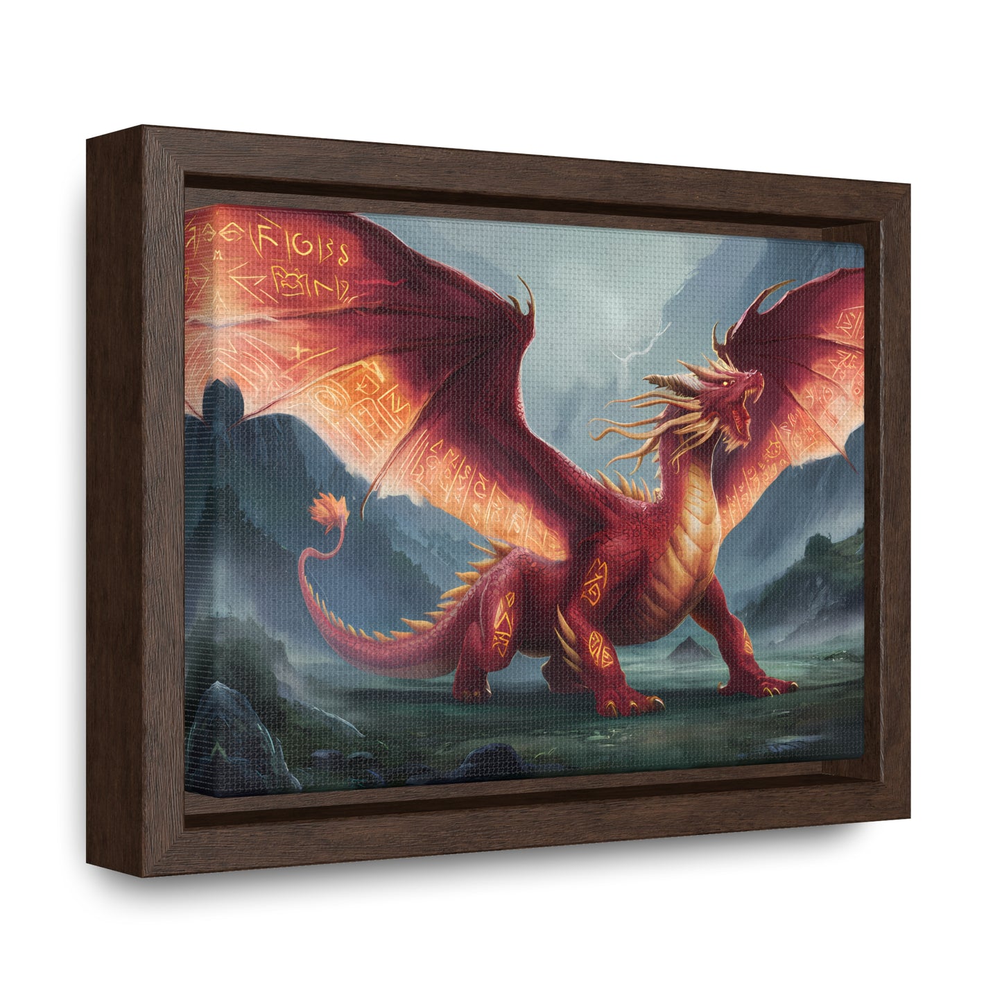 The Inferno Guardian - Gallery Canvas Wraps, Horizontal Frame