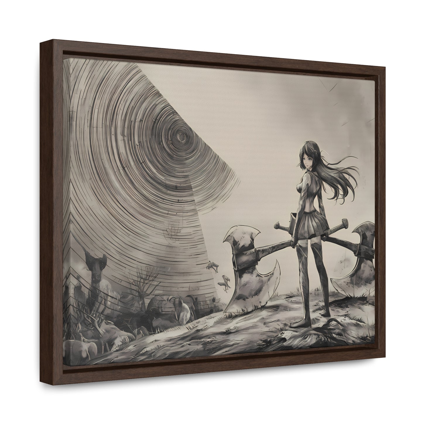 Echoes of the Abyss - Gallery Canvas Wraps, Horizontal Frame
