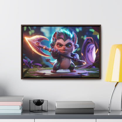 "Fierce Guardian of the Enchanted Forest" - Gallery Canvas Wraps, Horizontal Frame