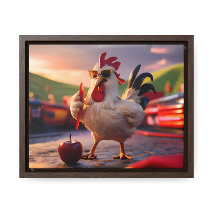 Cool Rooster at the Carnival - Gallery Canvas Wraps, Horizontal Frame