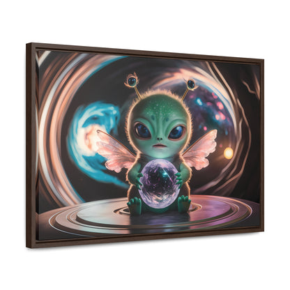 Guardian of the Cosmic Crystal - Gallery Canvas Wraps, Horizontal Frame