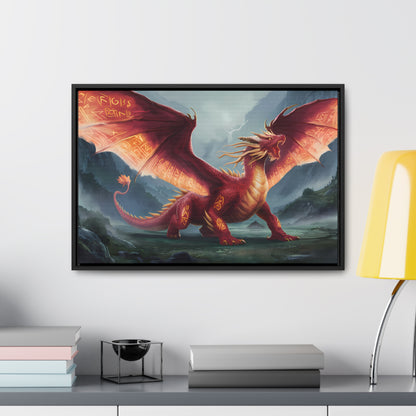 The Inferno Guardian - Gallery Canvas Wraps, Horizontal Frame