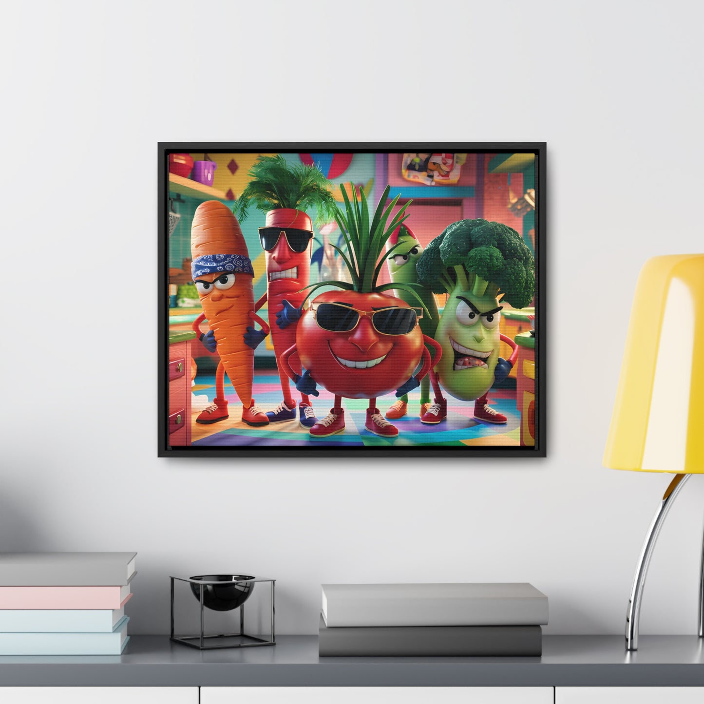The Veggie Squad's Kitchen Takeover - Gallery Canvas Wraps, Horizontal Frame