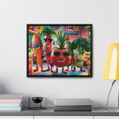 The Veggie Squad's Kitchen Takeover - Gallery Canvas Wraps, Horizontal Frame