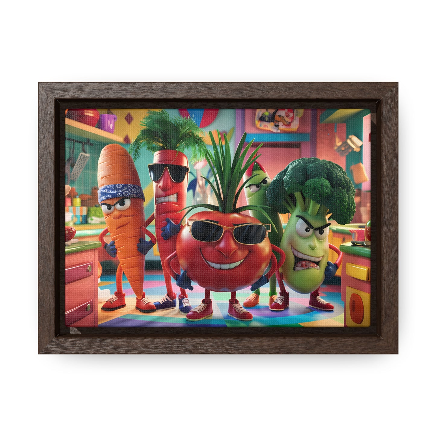 The Veggie Squad's Kitchen Takeover - Gallery Canvas Wraps, Horizontal Frame
