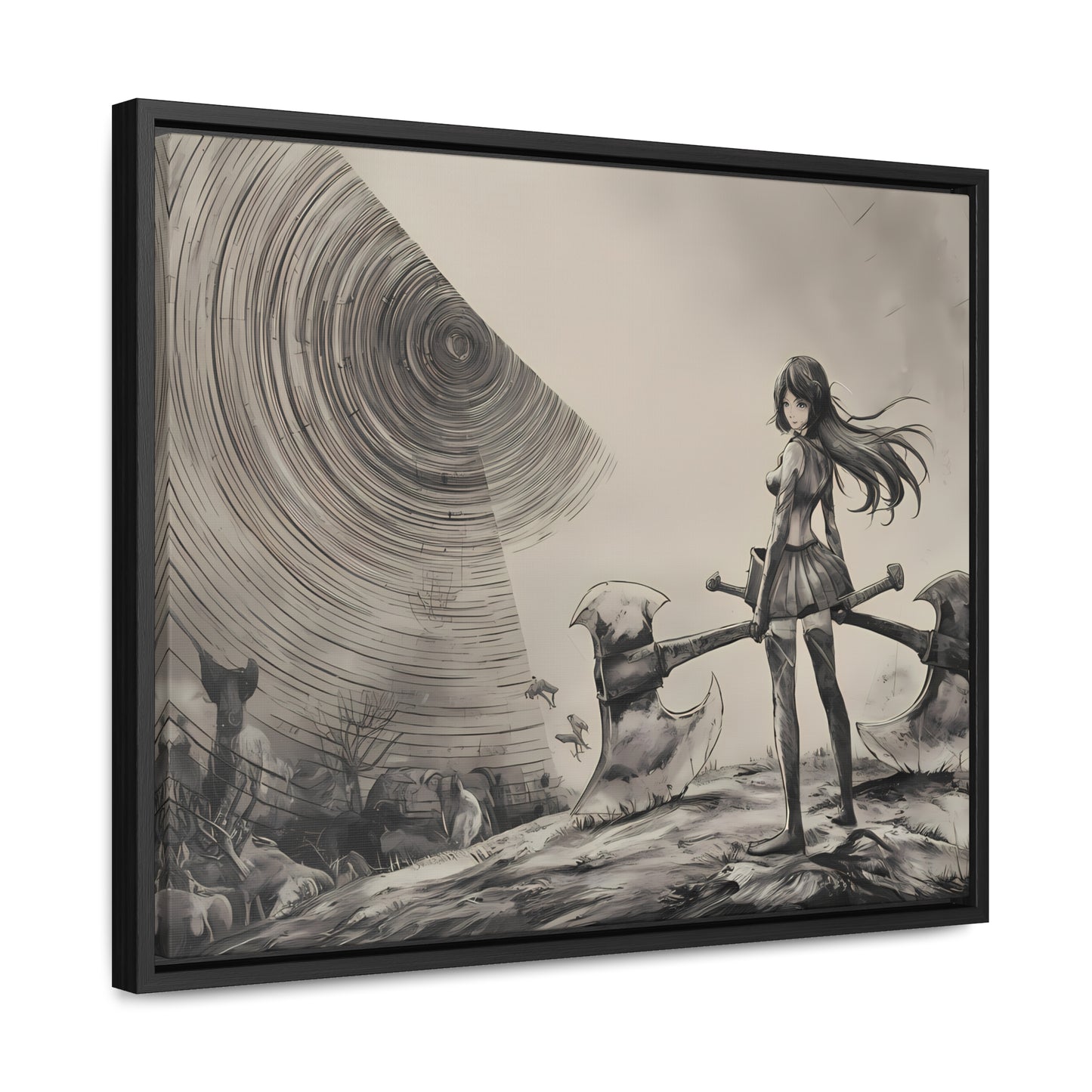 Echoes of the Abyss - Gallery Canvas Wraps, Horizontal Frame