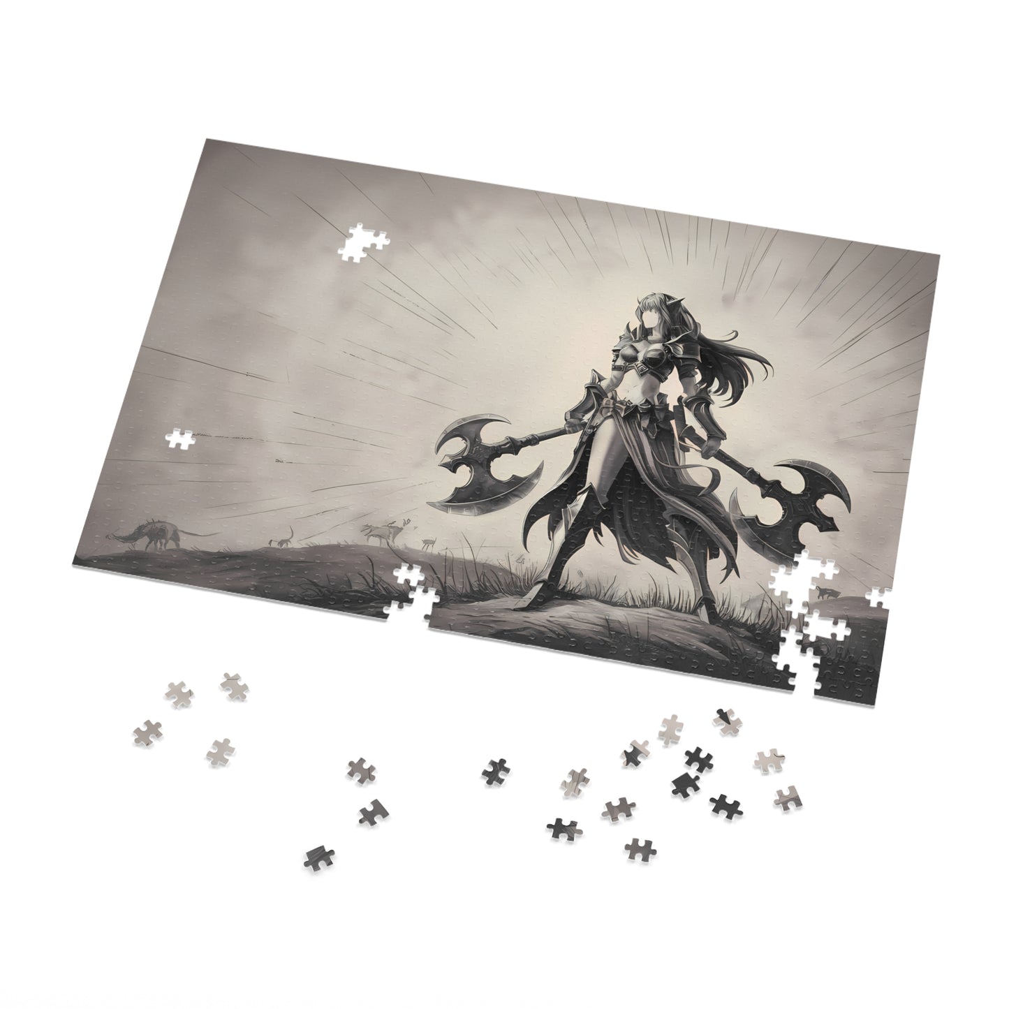 Warrior of the Silent Plains - Jigsaw Puzzle (30, 110, 252, 500,1000-Piece)