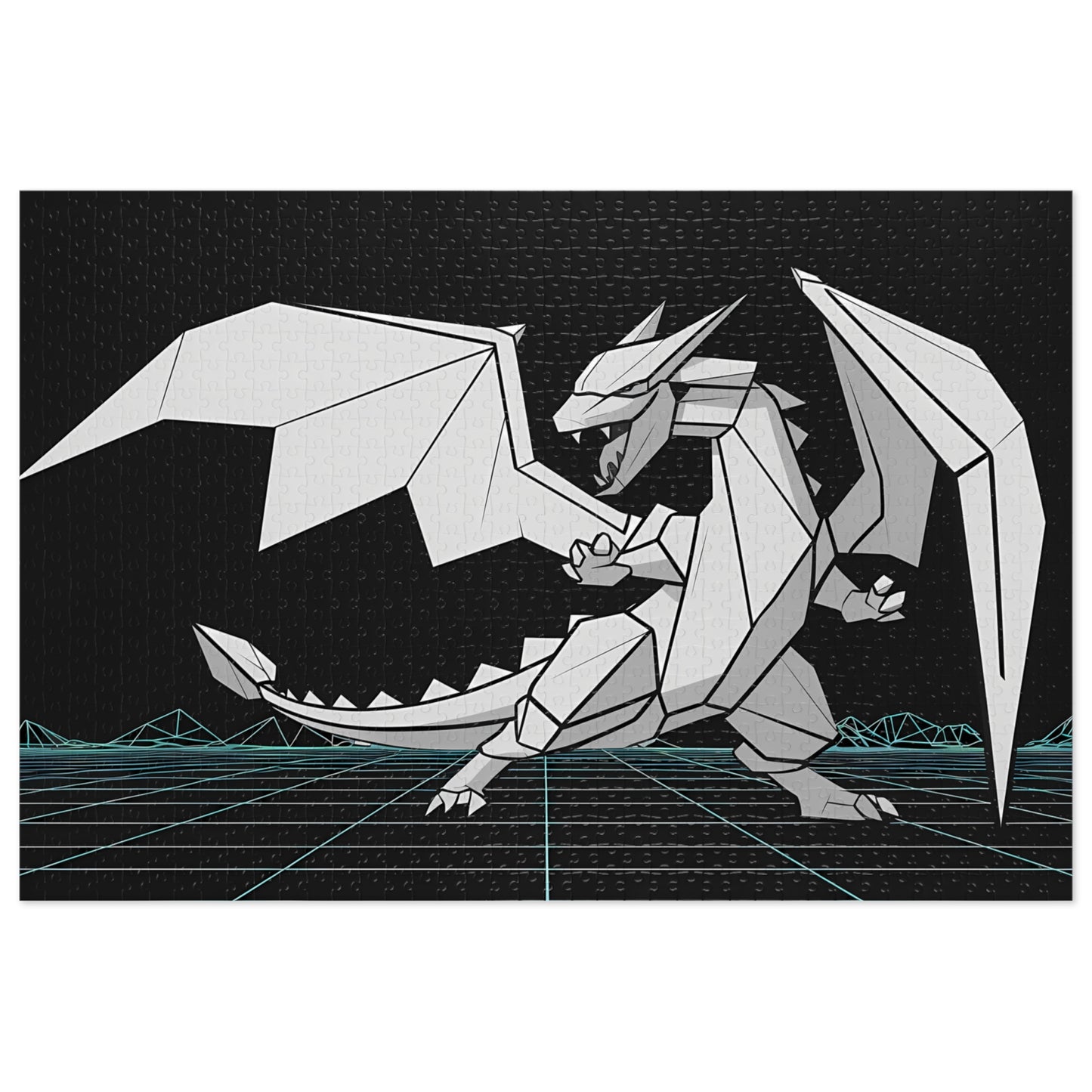 Origami Cyber Dragon - Jigsaw Puzzle (30, 110, 252, 500,1000-Piece)