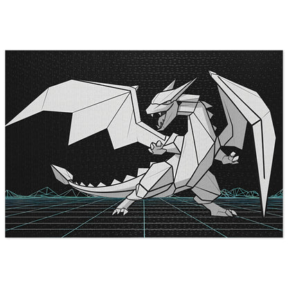 Origami Cyber Dragon - Jigsaw Puzzle (30, 110, 252, 500,1000-Piece)