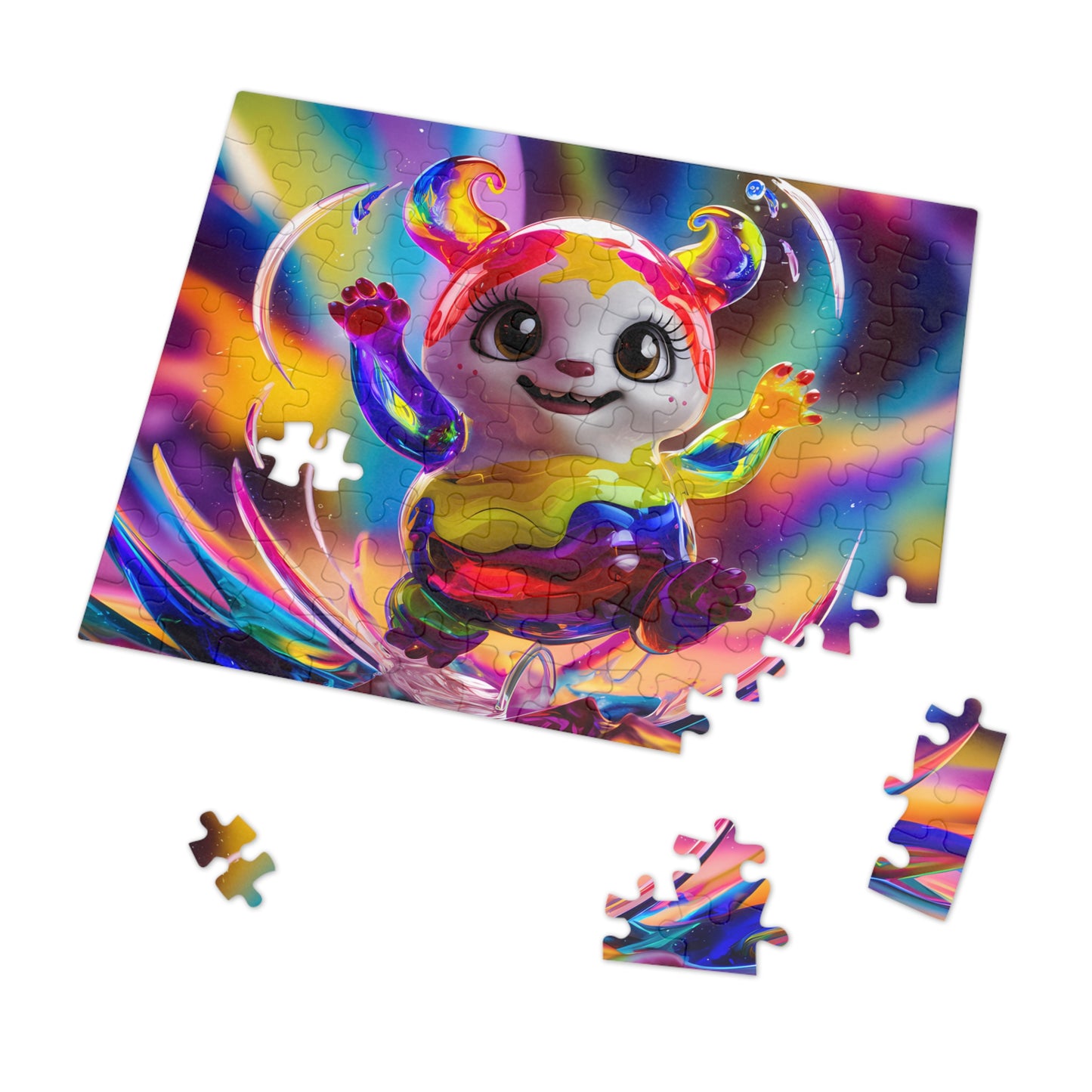 Rainbow Splash Jumper - Jigsaw Puzzle (30, 110, 252, 500,1000-Piece)