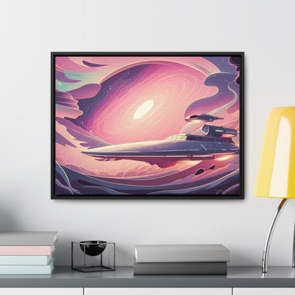 Voyage Through the Cosmic Vortex - Gallery Canvas Wraps, Horizontal Frame
