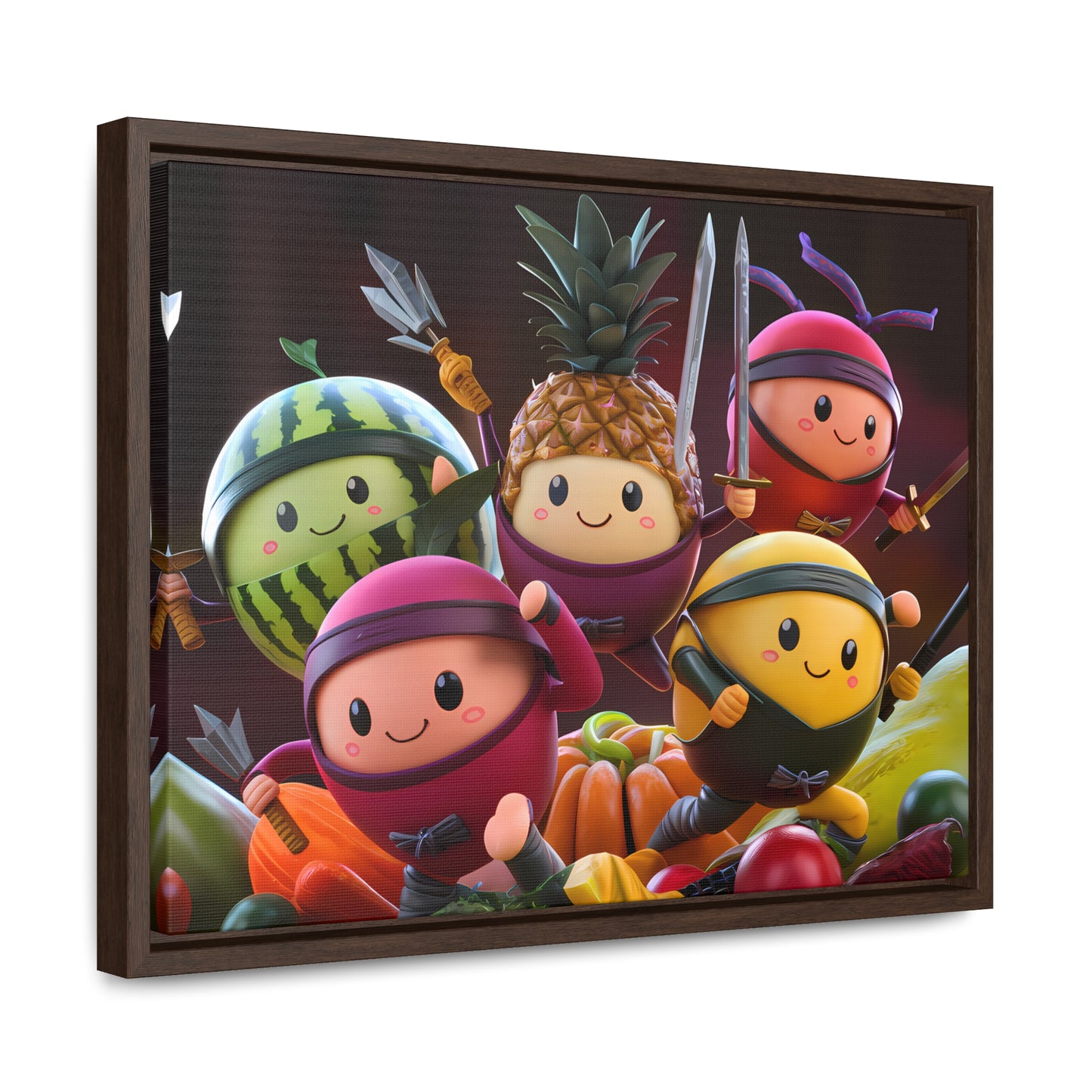 Fruit Ninja Warriors - Gallery Canvas Wraps, Horizontal Frame