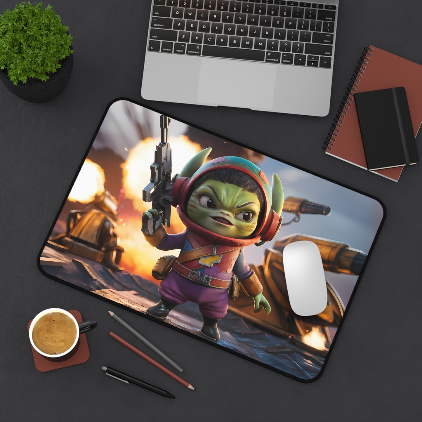 Galactic Rebel on the Battlefield - Desk Mat