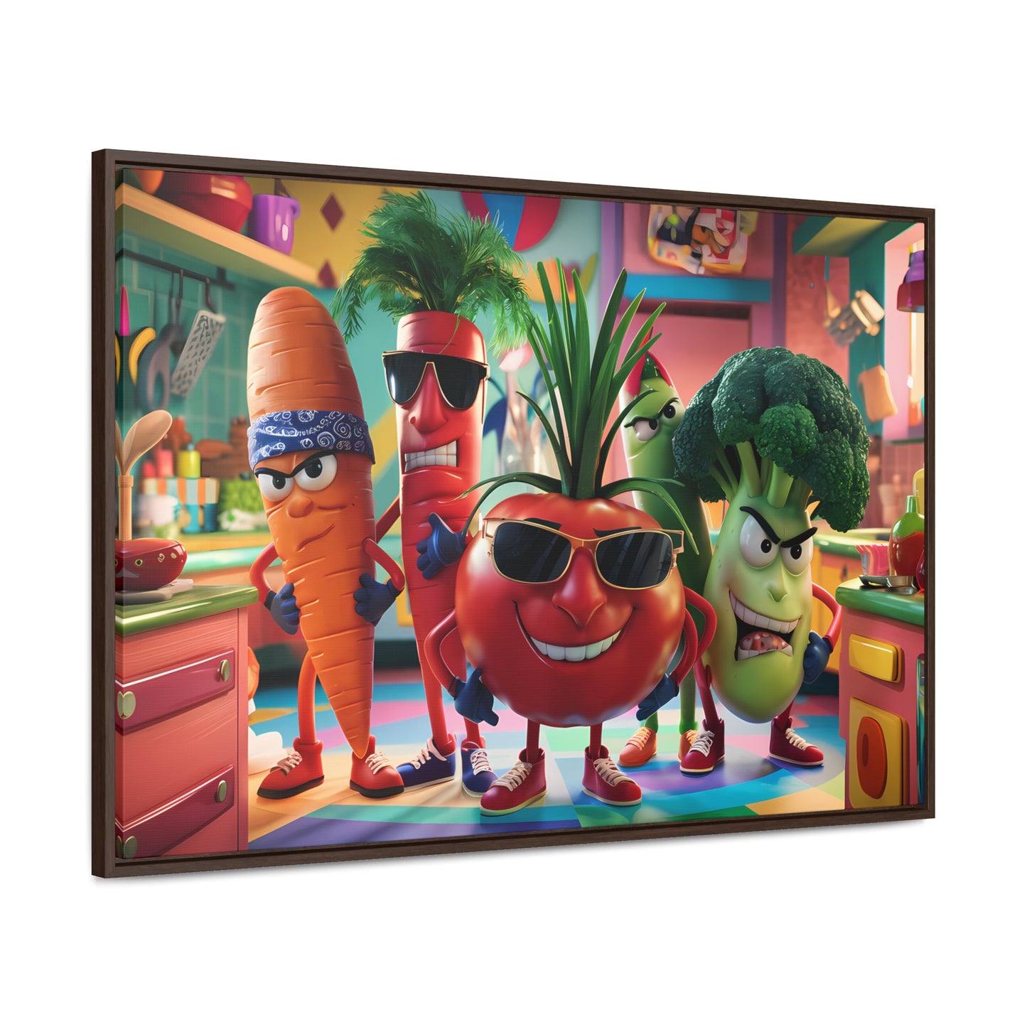 The Veggie Squad's Kitchen Takeover - Gallery Canvas Wraps, Horizontal Frame