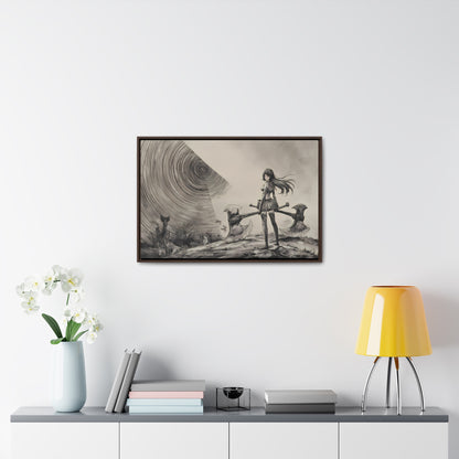 Echoes of the Abyss - Gallery Canvas Wraps, Horizontal Frame