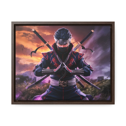 Shadow of the Crimson Ninja - Gallery Canvas Wraps, Horizontal Frame