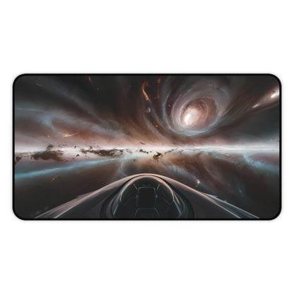 Space viewed out of a Space Ship - Desk Mat