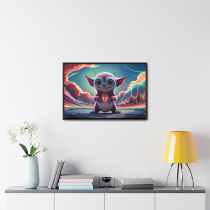 Guardian of the Cosmic Heart - Gallery Canvas Wraps, Horizontal Frame