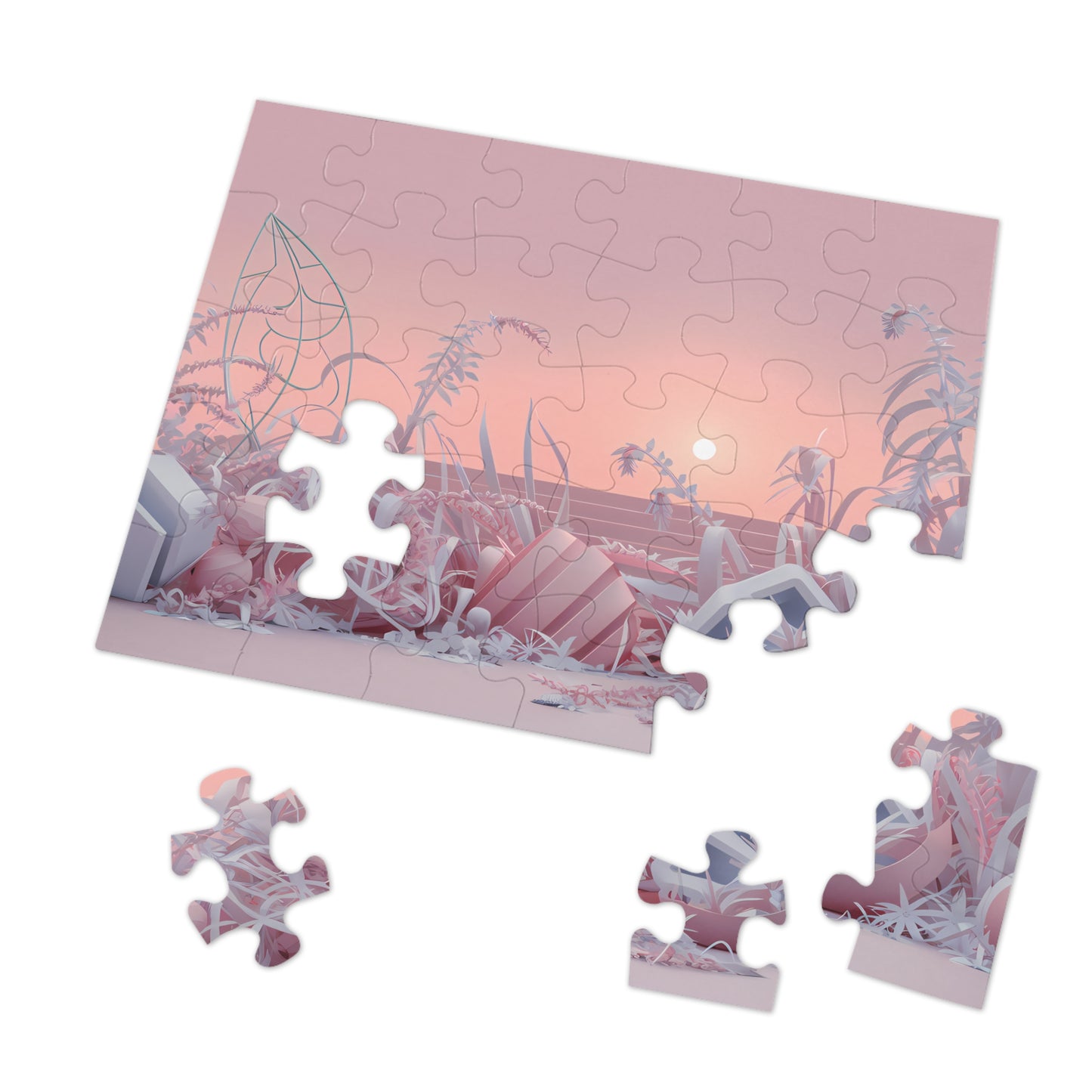 Ephemeral Garden at Dusk - Jigsaw Puzzle (30, 110, 252, 500,1000-Piece)