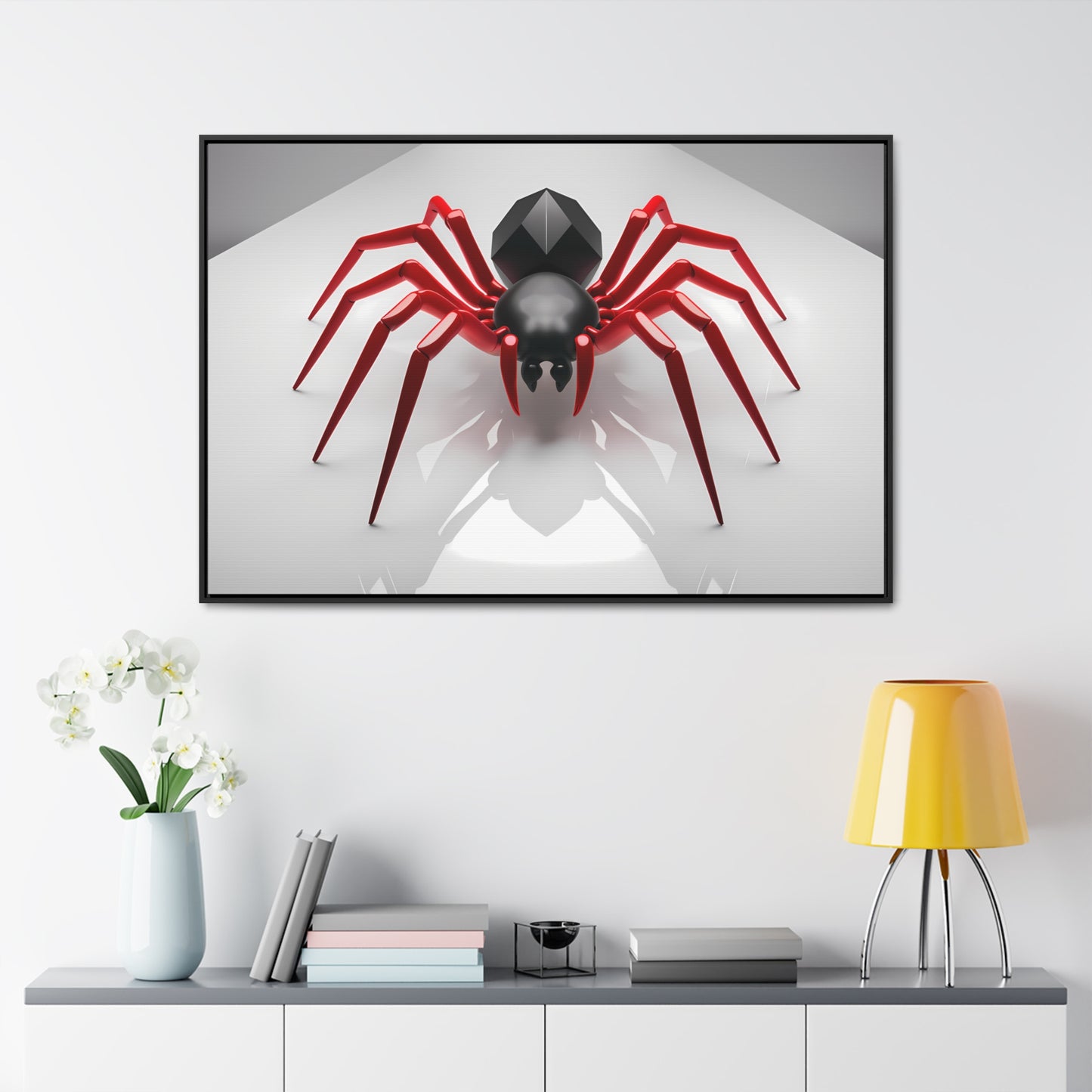 Crimson Arachnid - Gallery Canvas Wraps, Horizontal Frame