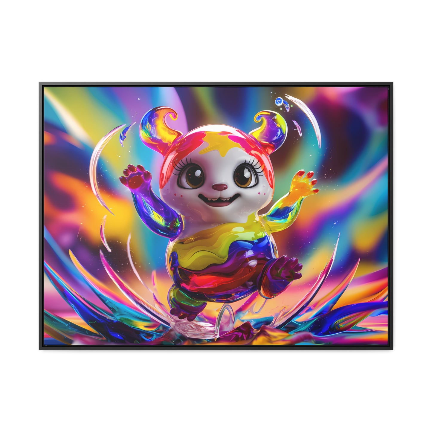 Splash of Joy - Gallery Canvas Wraps, Horizontal Frame