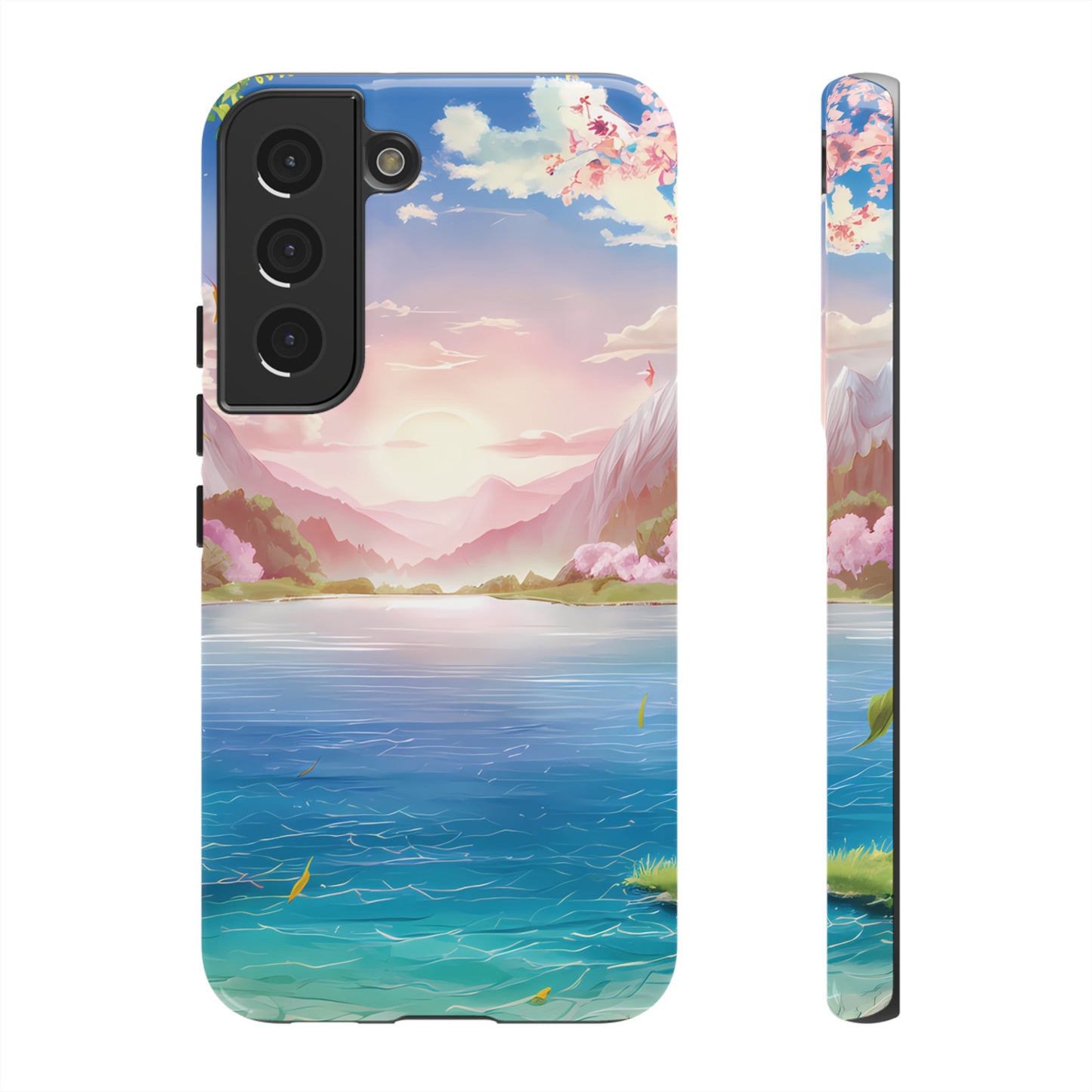 Serene Lake and Mountains - Smartphone Tough Cases