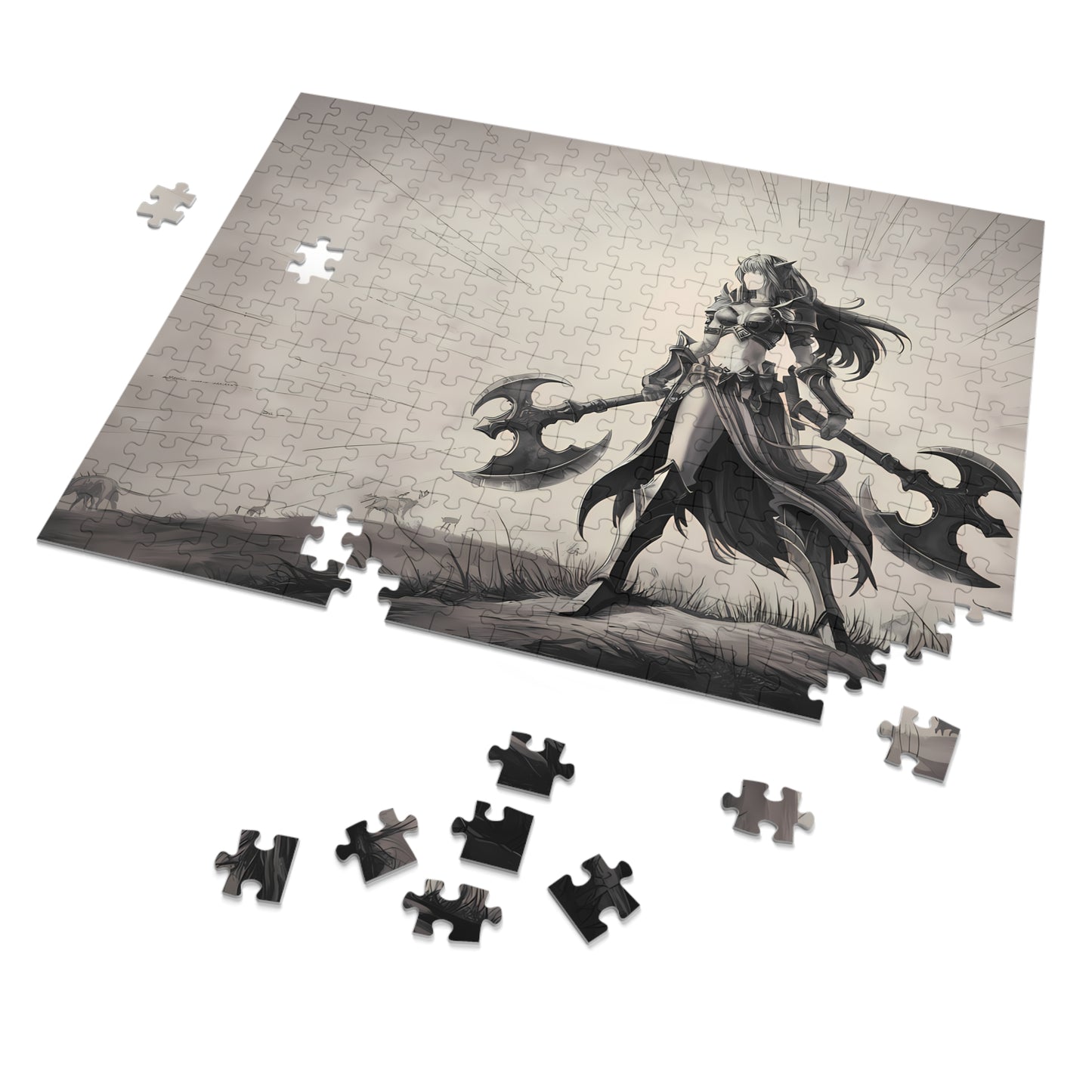 Warrior of the Silent Plains - Jigsaw Puzzle (30, 110, 252, 500,1000-Piece)