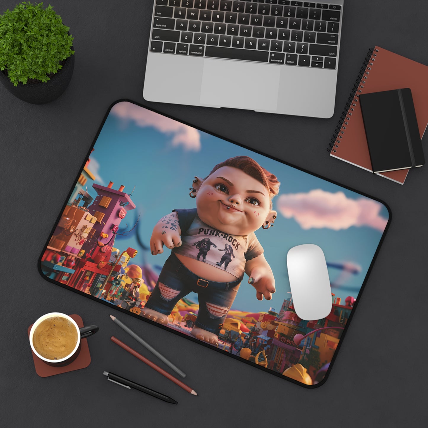 Punk Rock Baby Giant - Desk Mat
