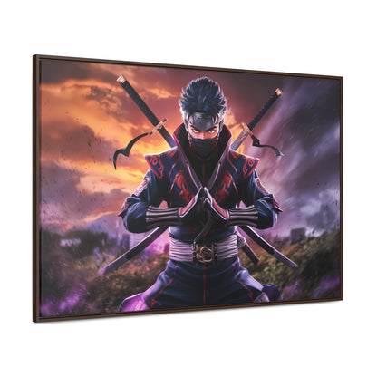 Shadow of the Crimson Ninja - Gallery Canvas Wraps, Horizontal Frame