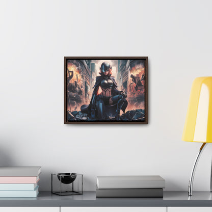 "Shadow of the Resistance" - Gallery Canvas Wraps, Horizontal Frame