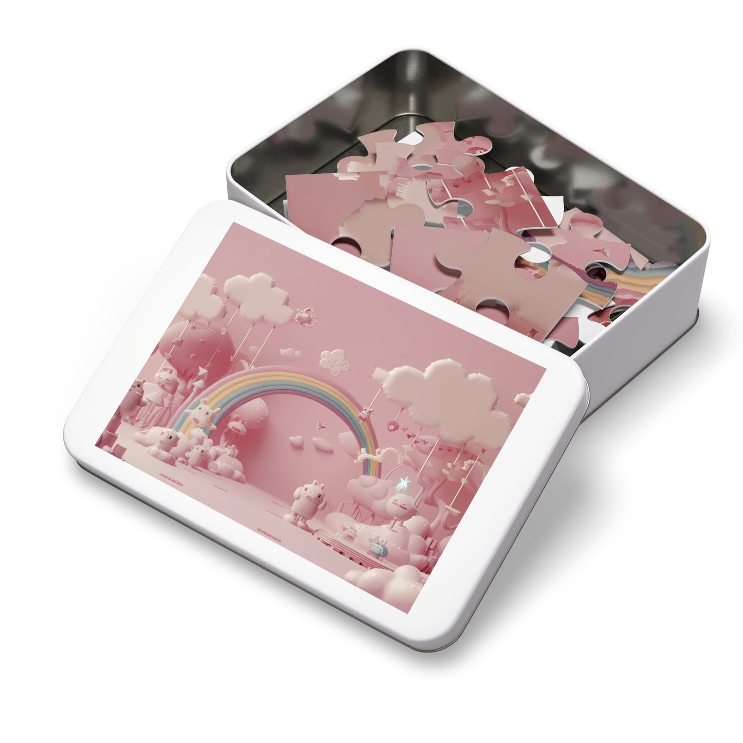 Whimsical Dreamscape of Pink Bliss - Jigsaw Puzzle (30, 110, 252, 500,1000-Piece)
