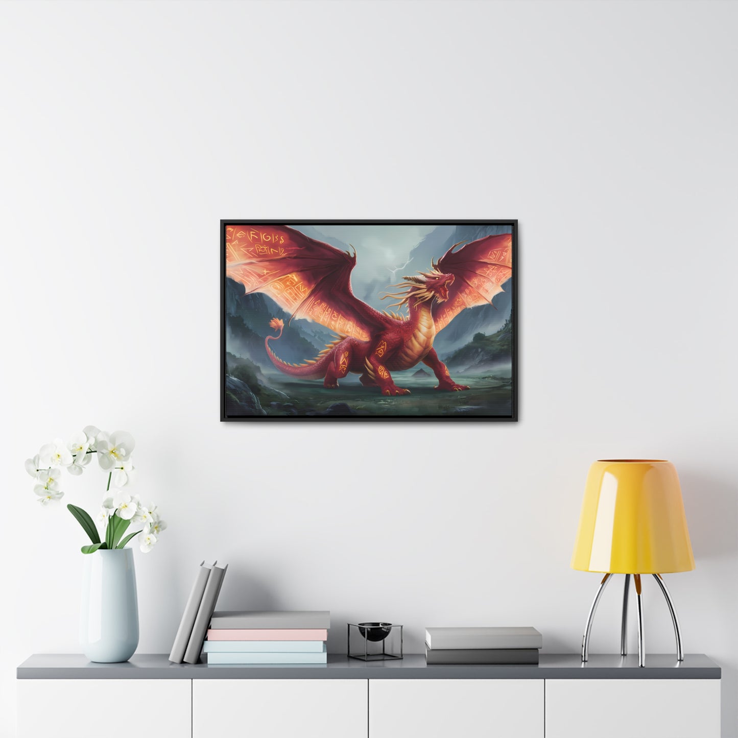 The Inferno Guardian - Gallery Canvas Wraps, Horizontal Frame
