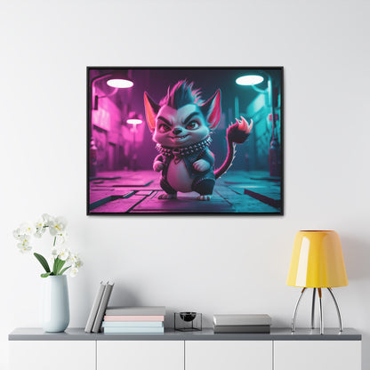 Punk Alley Prowler - Gallery Canvas Wraps, Horizontal Frame