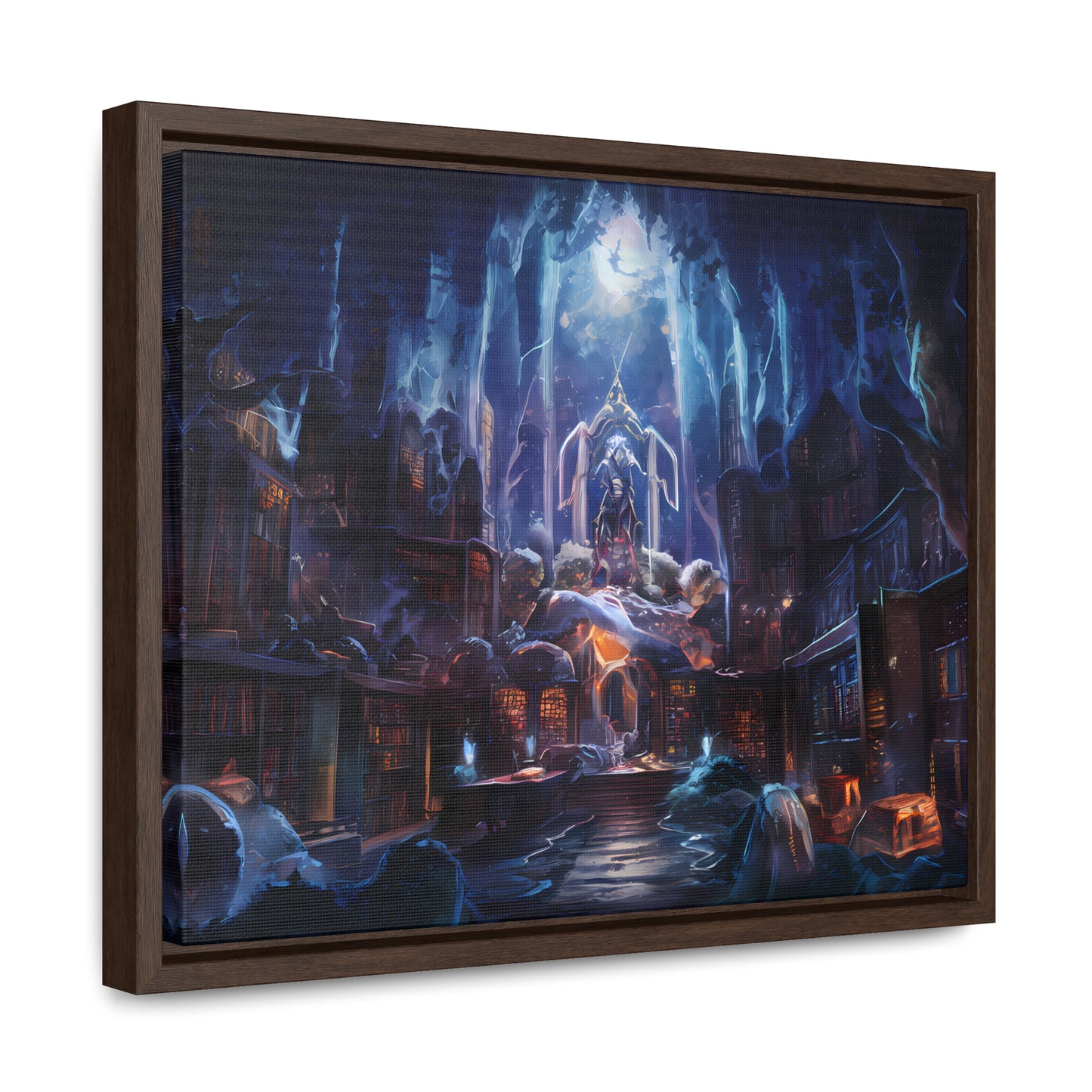 Sanctuary of the Forgotten Tomes - Gallery Canvas Wraps, Horizontal Frame