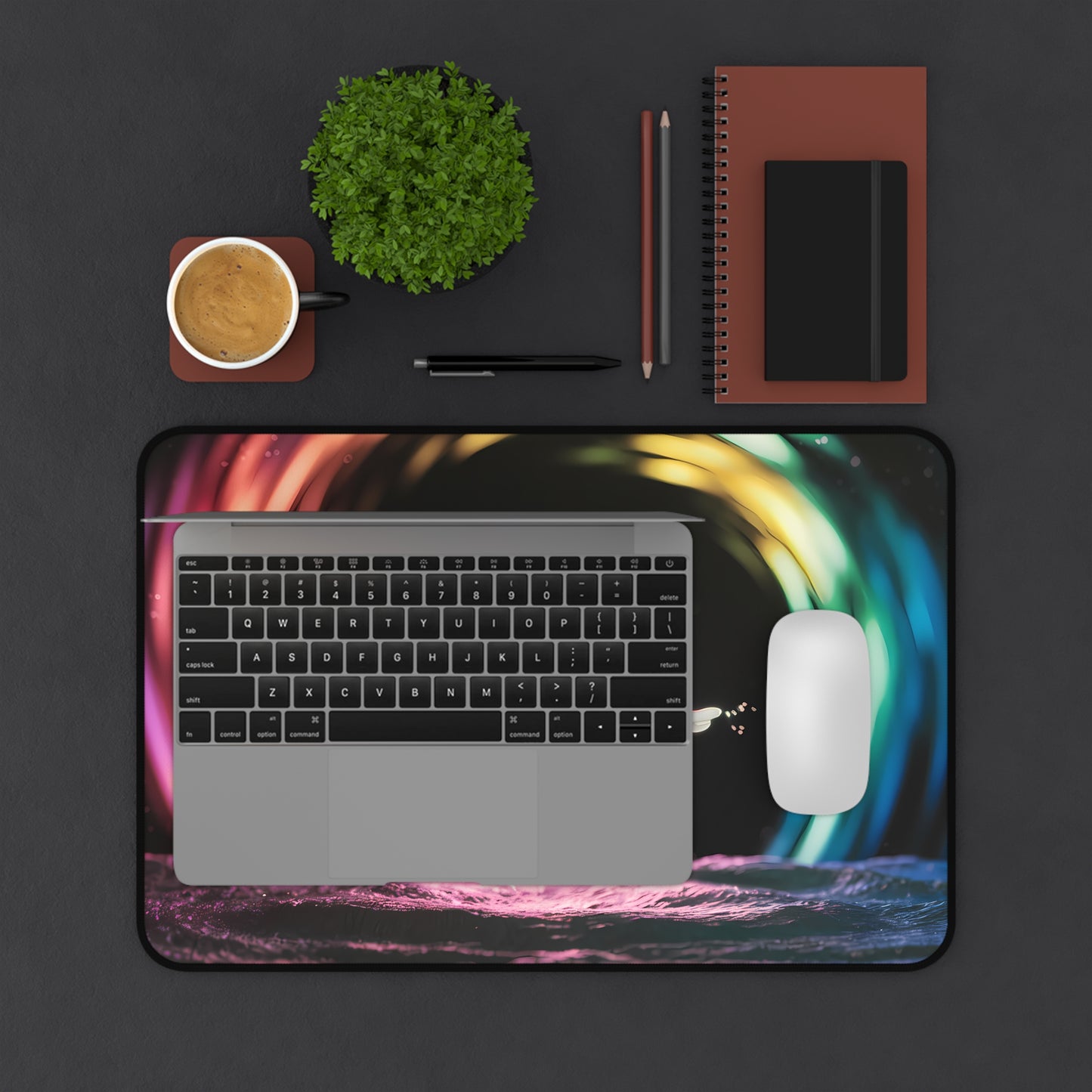 Cosmic Jelly's Joyful Journey - Desk Mat