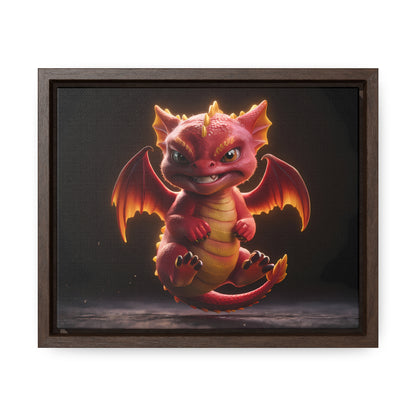 "Fiery Little Guardian" - Gallery Canvas Wraps, Horizontal Frame