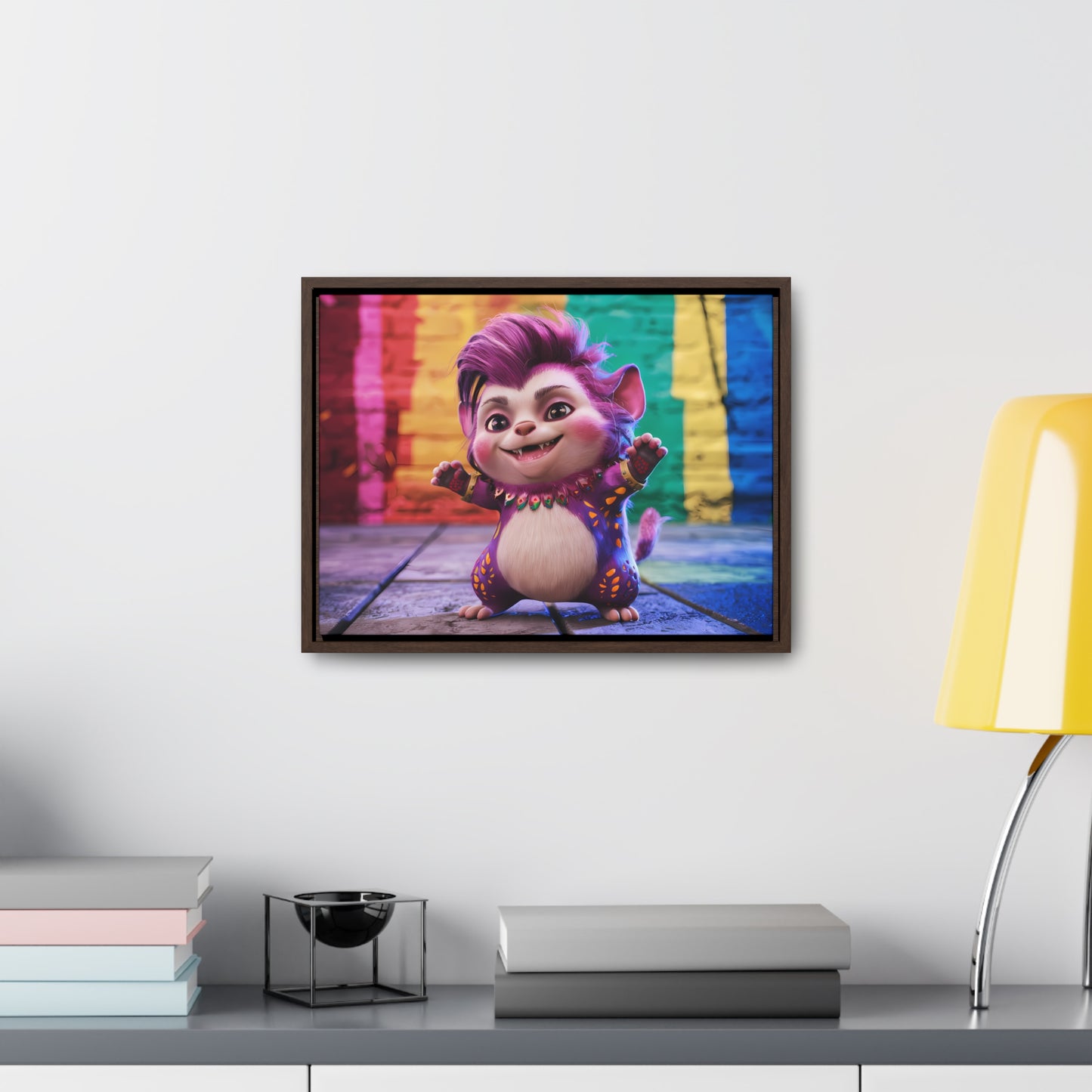 Colorful Celebration Creature - Gallery Canvas Wraps, Horizontal Frame