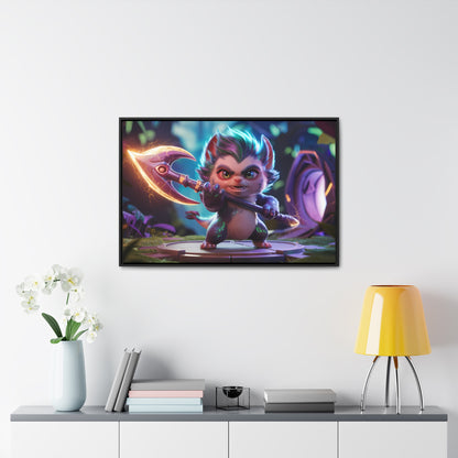 "Fierce Guardian of the Enchanted Forest" - Gallery Canvas Wraps, Horizontal Frame