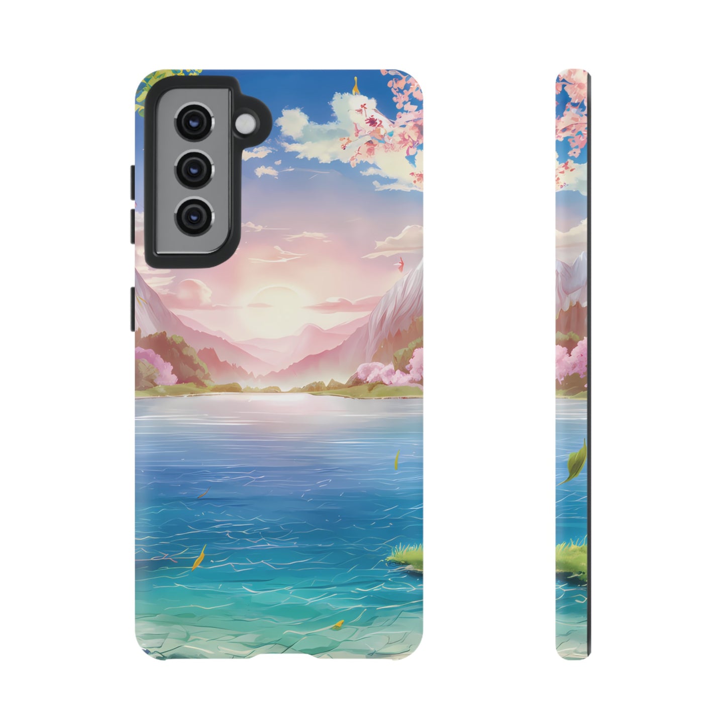 Serene Lake and Mountains - Smartphone Tough Cases