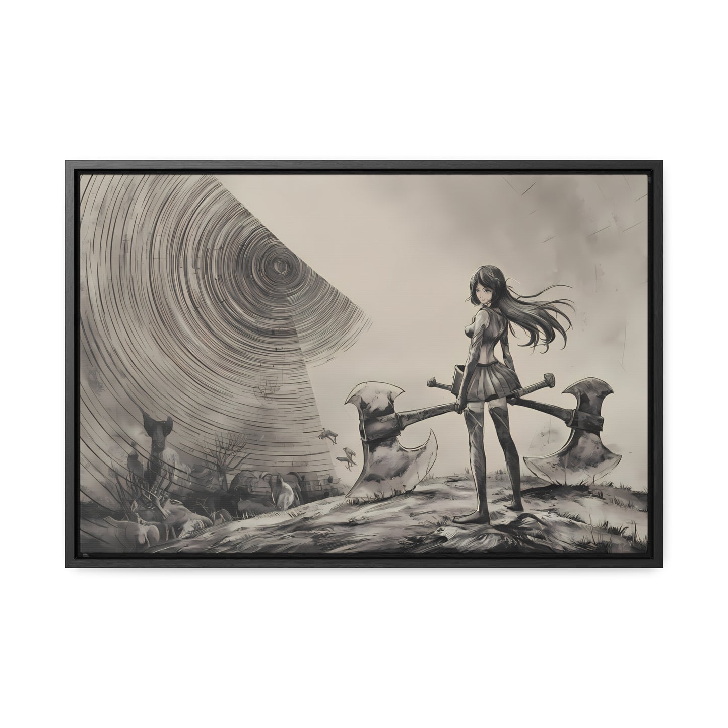 Echoes of the Abyss - Gallery Canvas Wraps, Horizontal Frame