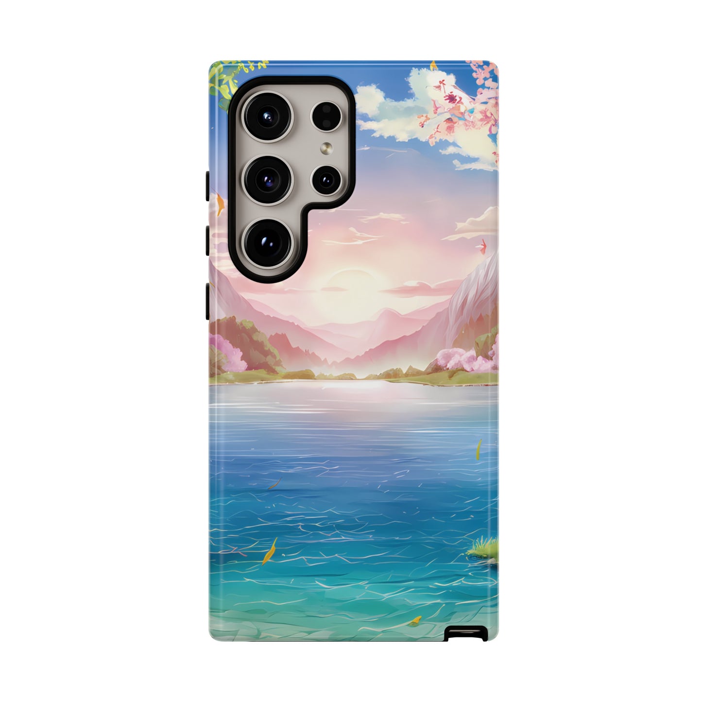 Serene Lake and Mountains - Smartphone Tough Cases