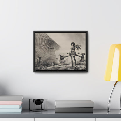 Echoes of the Abyss - Gallery Canvas Wraps, Horizontal Frame