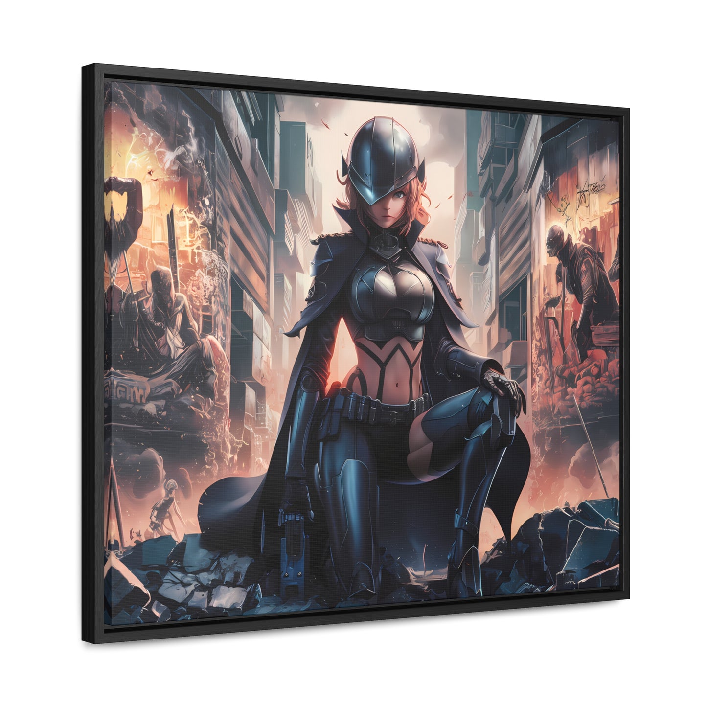 "Shadow of the Resistance" - Gallery Canvas Wraps, Horizontal Frame