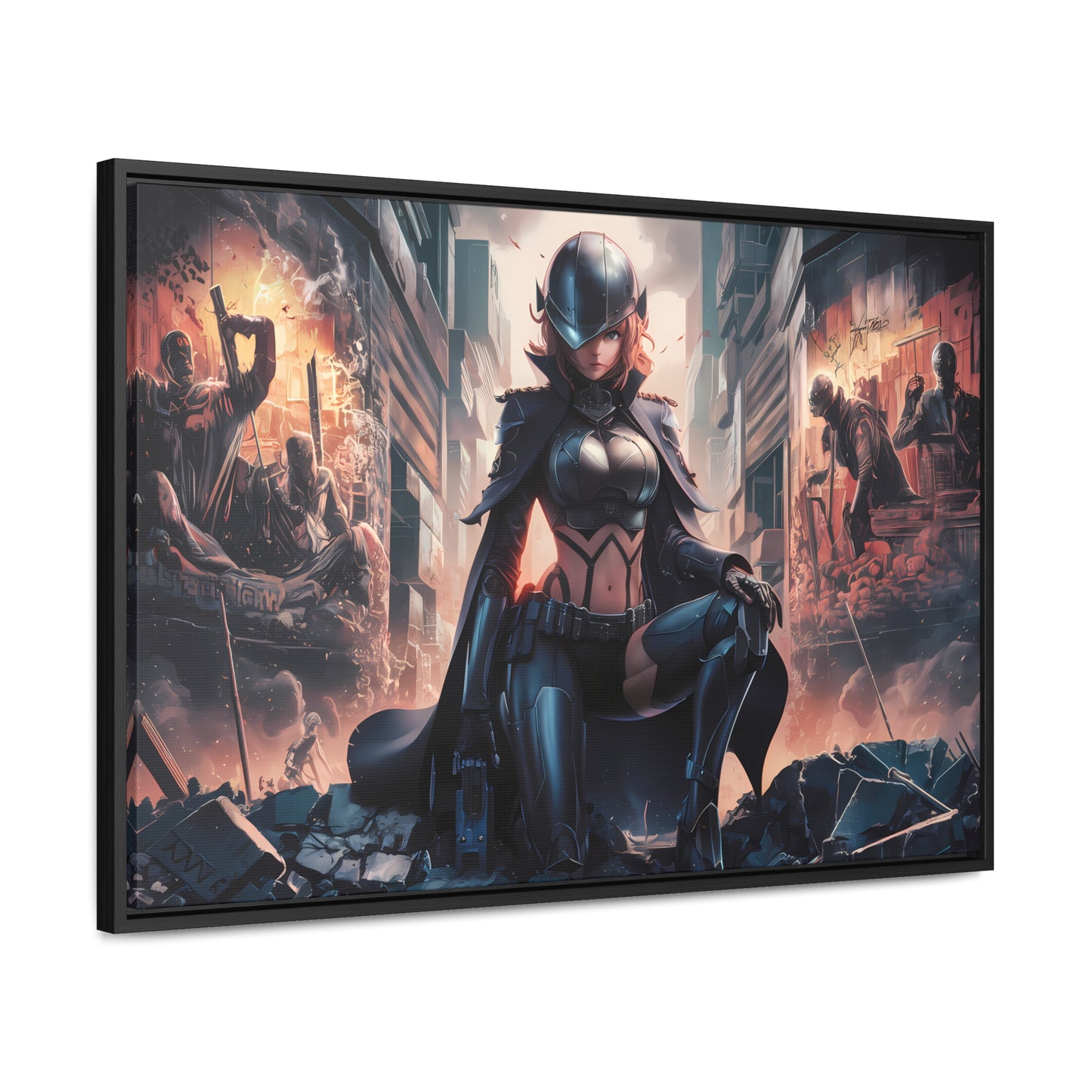 "Shadow of the Resistance" - Gallery Canvas Wraps, Horizontal Frame