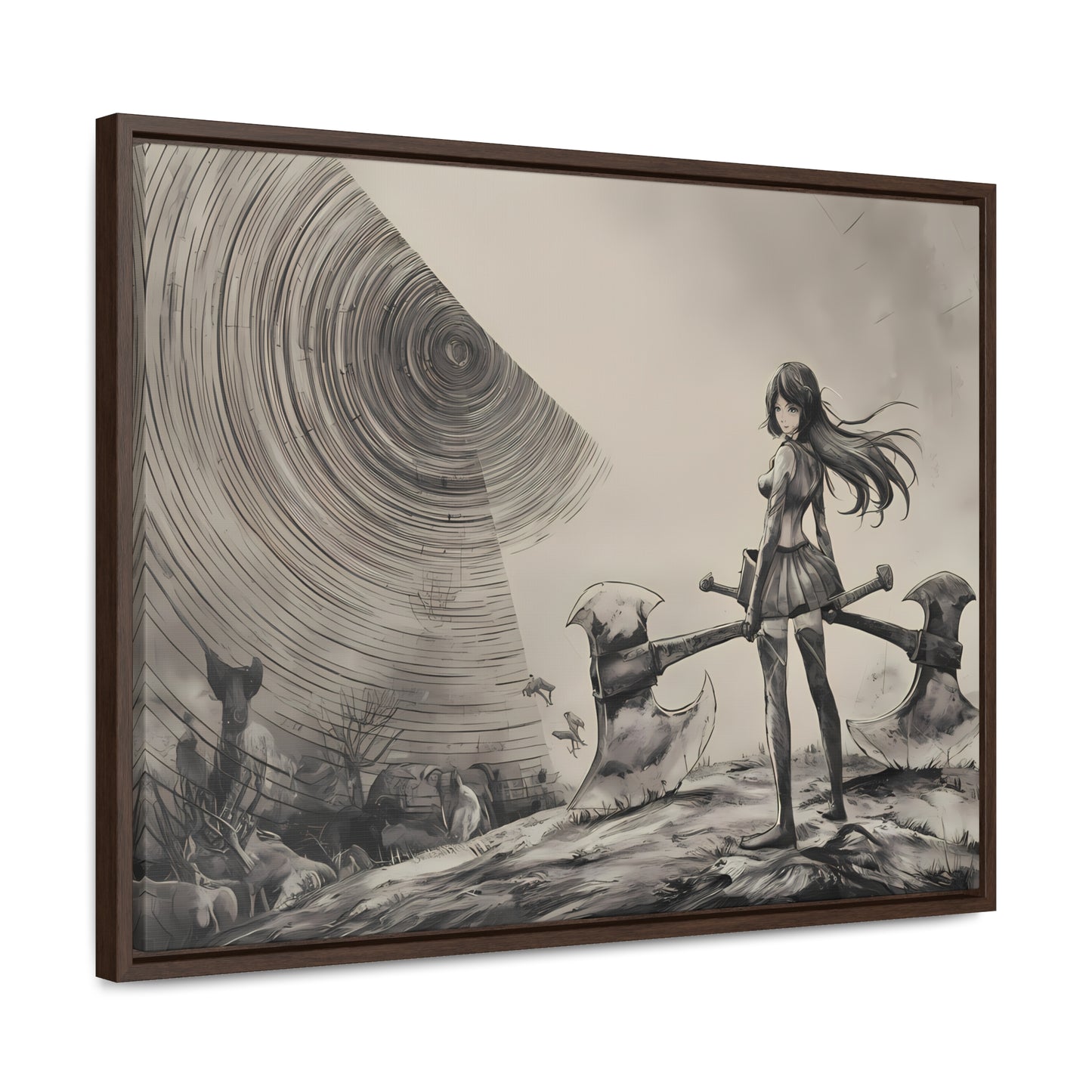Echoes of the Abyss - Gallery Canvas Wraps, Horizontal Frame