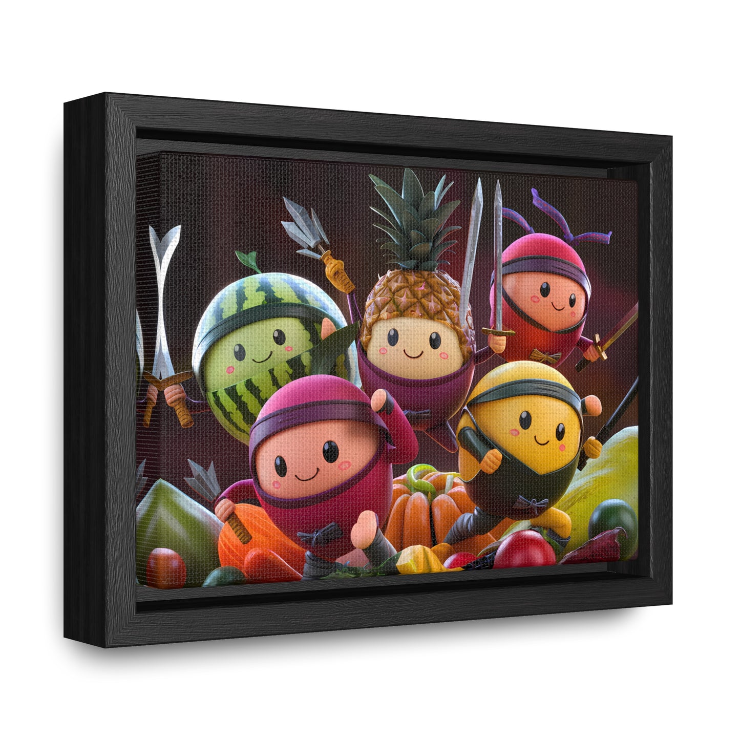 Fruit Ninja Warriors - Gallery Canvas Wraps, Horizontal Frame