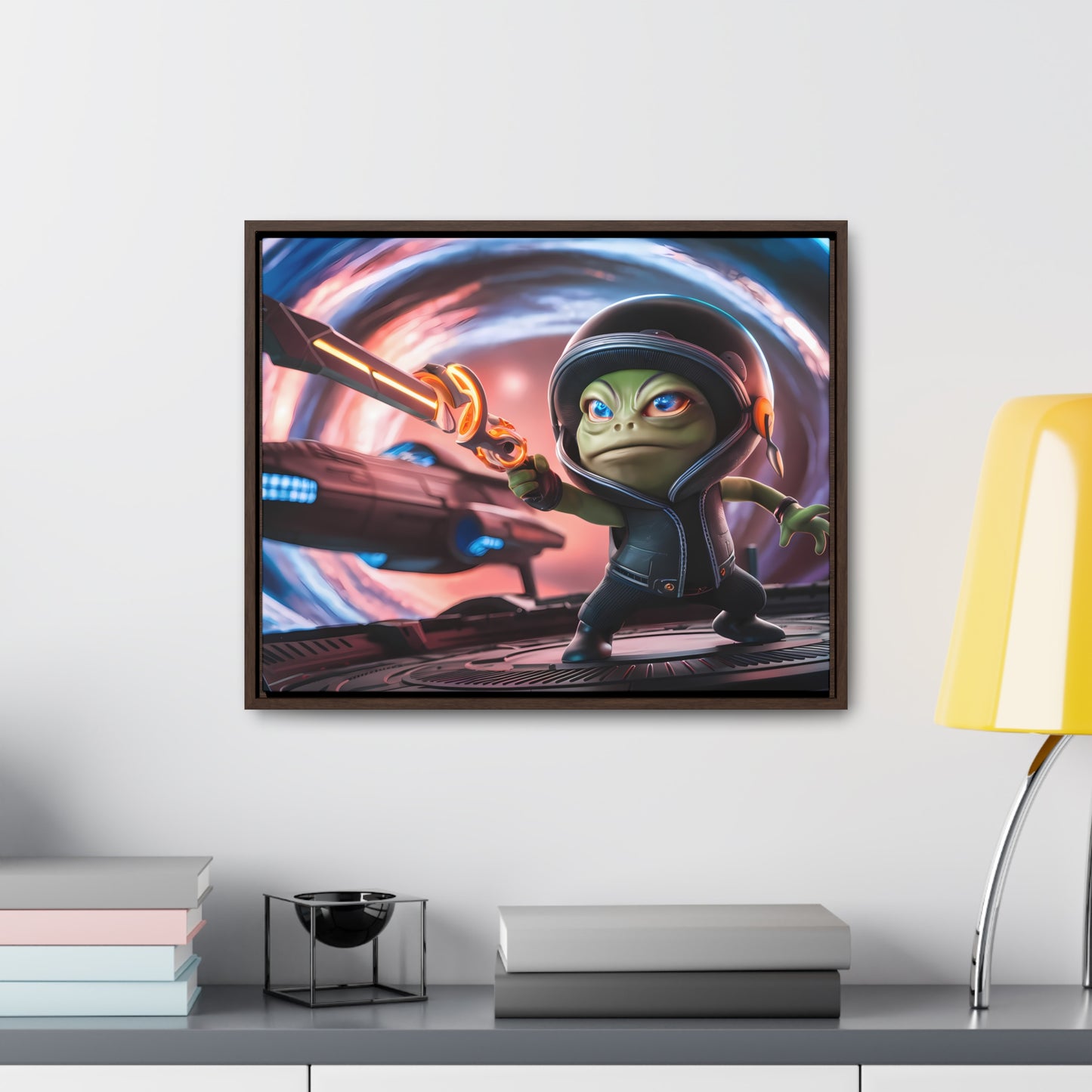 Galactic Guardian: Defender of the Stars - Gallery Canvas Wraps, Horizontal Frame